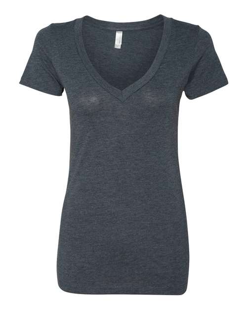 Next Level Women’s Triblend Deep V-Neck T-Shirt 6740