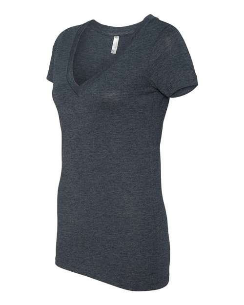 Next Level Women’s Triblend Deep V-Neck T-Shirt 6740