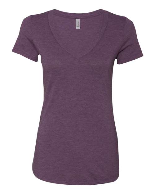 Next Level Women’s Triblend Deep V-Neck T-Shirt 6740