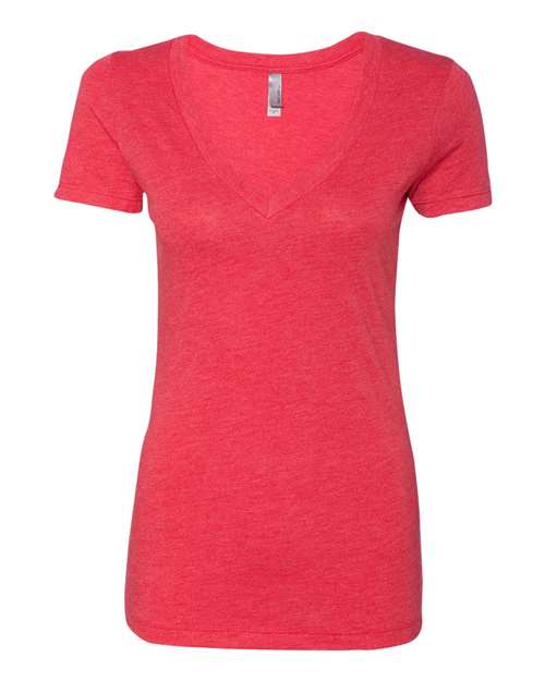 Next Level Women’s Triblend Deep V-Neck T-Shirt 6740