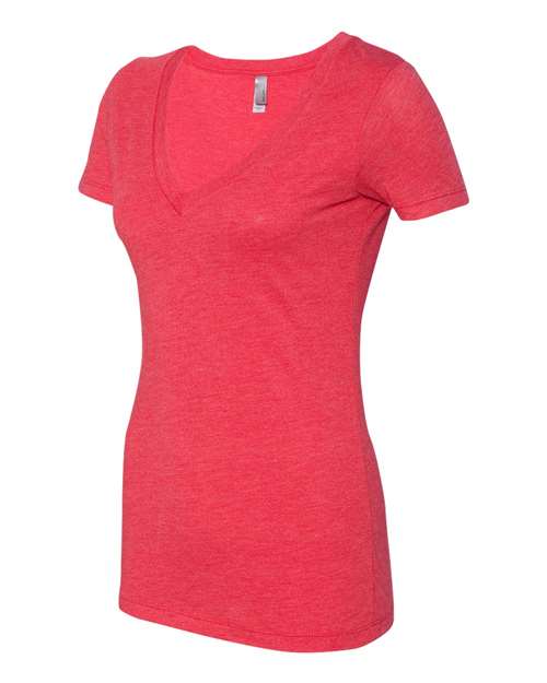 Next Level Women’s Triblend Deep V-Neck T-Shirt 6740