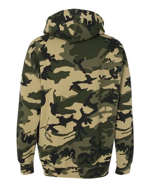 Independent Trading Co. Unisex Heavyweight Hooded Sweatshirt IND4000 - Army Camo