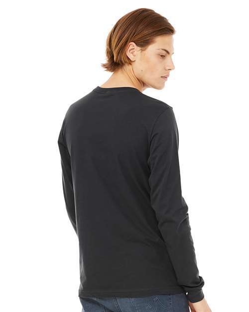 BELLA + CANVAS Unisex Jersey Long Sleeve Tee 3501 - Dark Grey