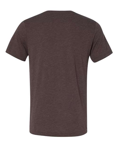 BELLA + CANVAS Unisex Triblend V-Neck Tee 3415 - Brown Triblend