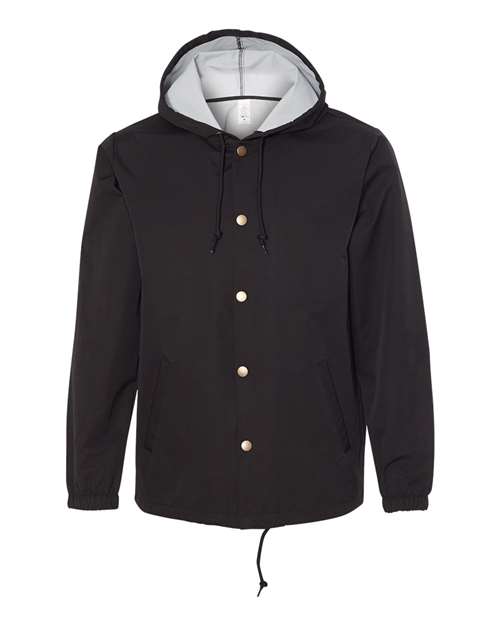 Independent Trading Co. Men's Water-Resistant Hooded Windbreaker EXP95NB
