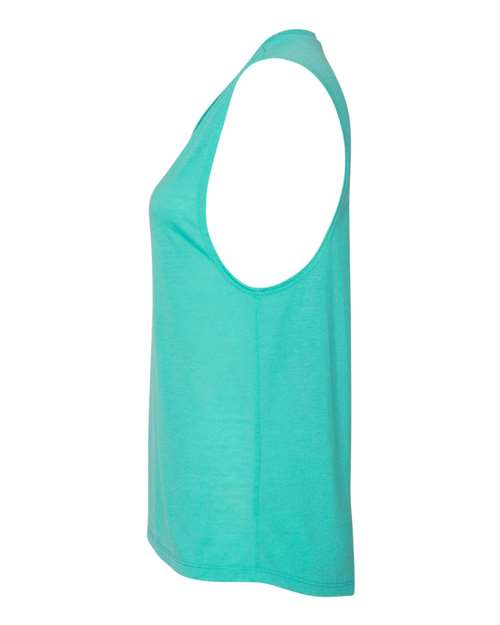 BELLA + CANVAS Women's Flowy Scoop Muscle Tank 8803 - Teal