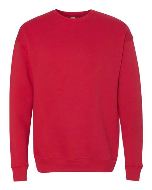 BELLA + CANVAS Unisex Sponge Fleece Drop Shoulder Crewneck Sweatshirt 3945 - Red