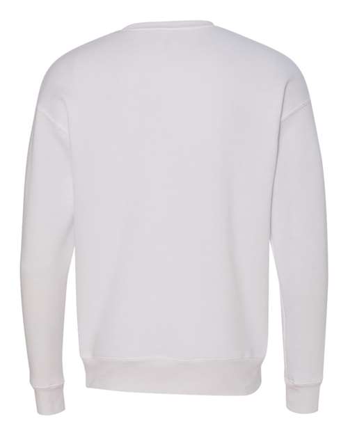 BELLA + CANVAS Unisex Sponge Fleece Drop Shoulder Crewneck Sweatshirt 3945 - White