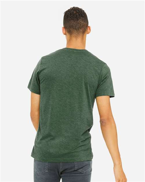 BELLA + CANVAS Triblend Tee 3413 - Grass Green Triblend