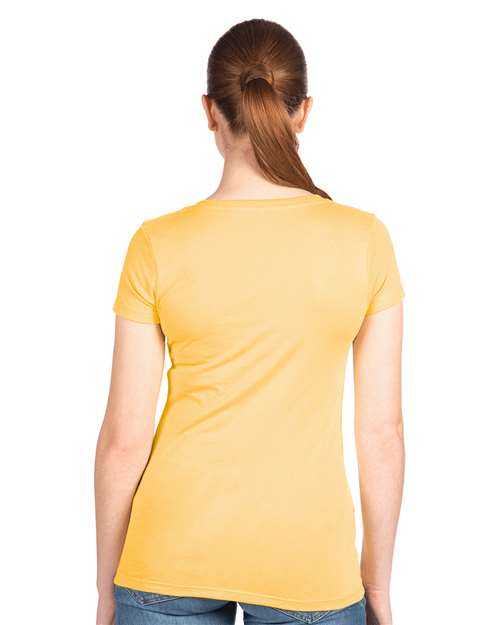 Next Level Women's Ideal V-Neck T-Shirt 1540 - Banana Cream