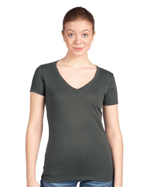 Next Level Women's Ideal V-Neck T-Shirt 1540 - Dark Grey