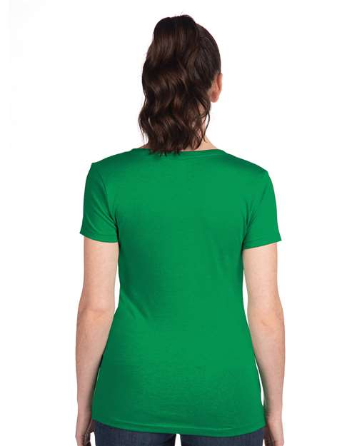 Next Level Women's Ideal V-Neck T-Shirt 1540 - Kelly Green