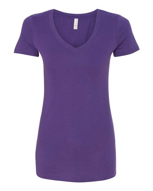 Next Level Women's Ideal V-Neck T-Shirt 1540 - Purple Rush