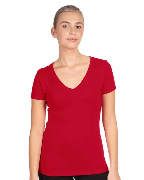 Next Level Women's Ideal V-Neck T-Shirt 1540 - Red