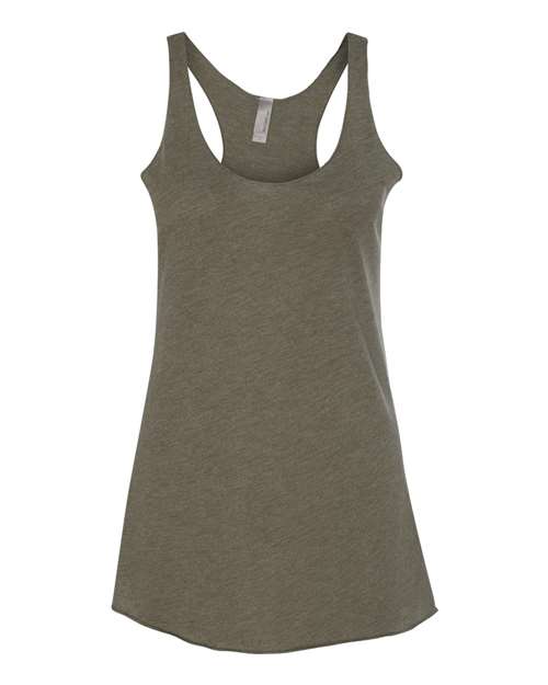 Next Level Women’s Triblend Racerback Tank 6733 - Military Green