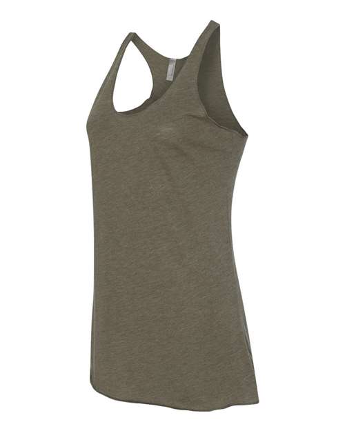 Next Level Women’s Triblend Racerback Tank 6733 - Military Green
