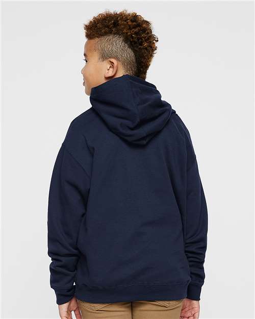 LAT Youth Fleece Hoodie Sweatshirt 2296 - Navy