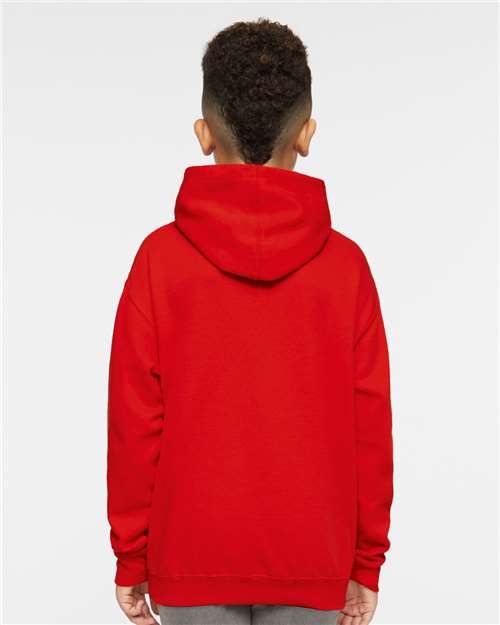 LAT Youth Fleece Hoodie Sweatshirt 2296 - Red
