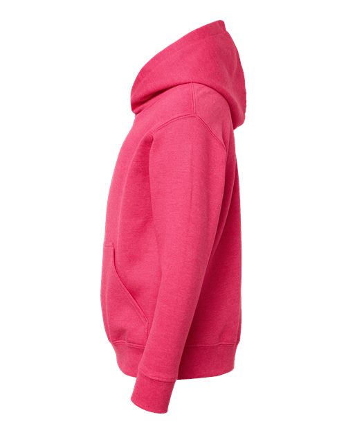 LAT Youth Fleece Hoodie Sweatshirt 2296 - Vintage Hot Pink