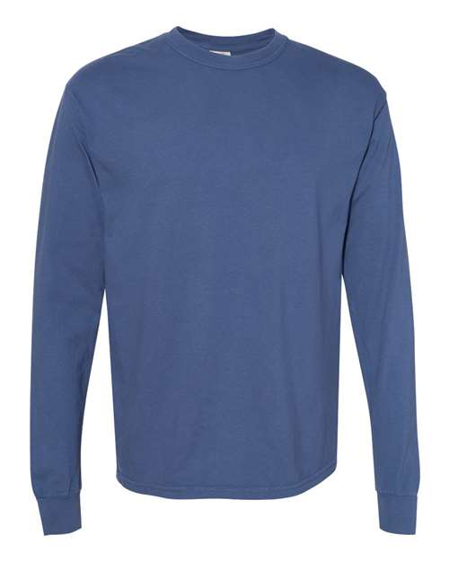 Comfort Colors Unisex Garment-Dyed Heavyweight Long Sleeve T-Shirt 6014 - China Blue