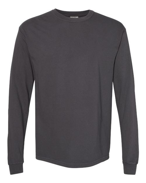 Comfort Colors Unisex Garment-Dyed Heavyweight Long Sleeve T-Shirt 6014 - Graphite
