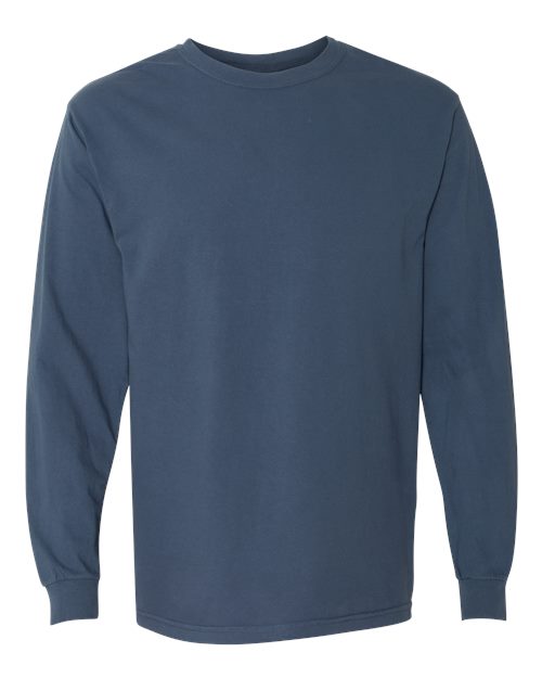 Comfort Colors Unisex Garment-Dyed Heavyweight Long Sleeve T-Shirt 6014 - Midnight