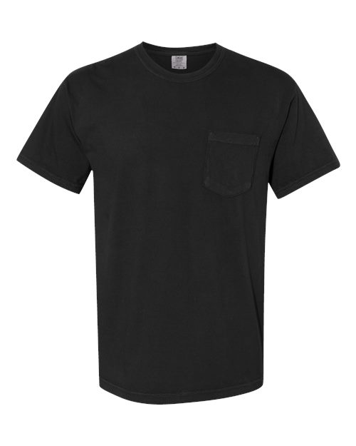 Comfort Colors Unisex Garment-Dyed Heavyweight Pocket T-Shirt 6030 - Black