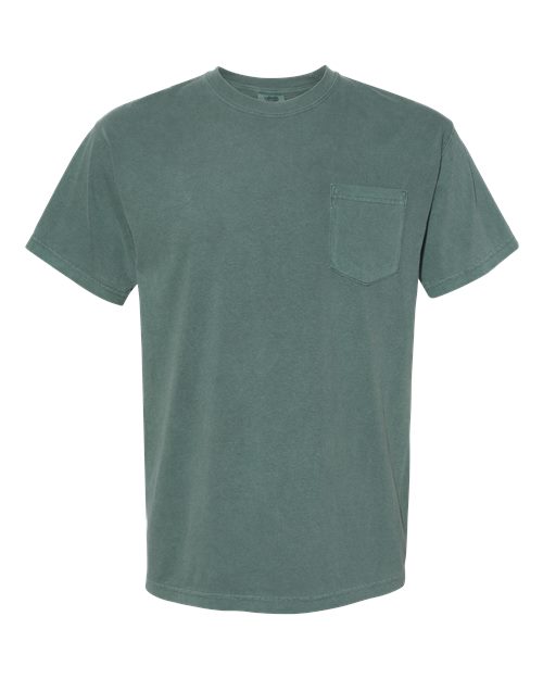 Comfort Colors Unisex Garment-Dyed Heavyweight Pocket T-Shirt 6030 - Blue Spruce