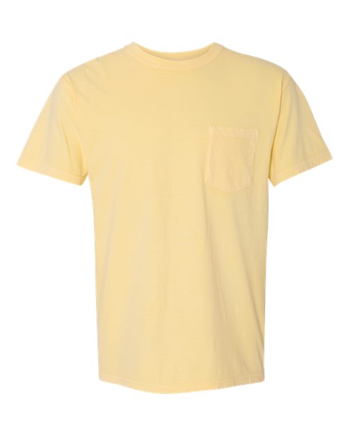 Comfort Colors Unisex Garment-Dyed Heavyweight Pocket T-Shirt 6030 - Butter