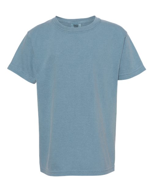 Comfort Colors Youth Garment-Dyed Heavyweight T-Shirt 9018 - Ice Blue