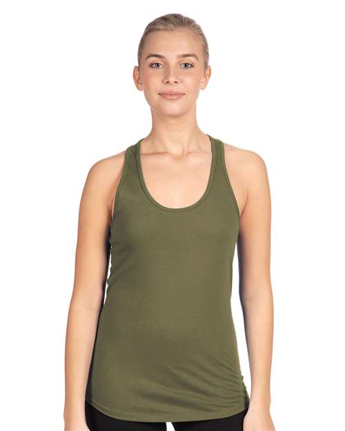 Next Level Women's Ideal Racerback Tank 1533 - Military Green