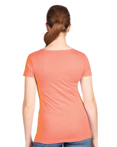 Next Level Women's Ideal V-Neck T-Shirt 1540 - Light Orange