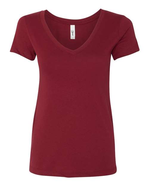 Next Level Women's Ideal V-Neck T-Shirt 1540 - Cardinal