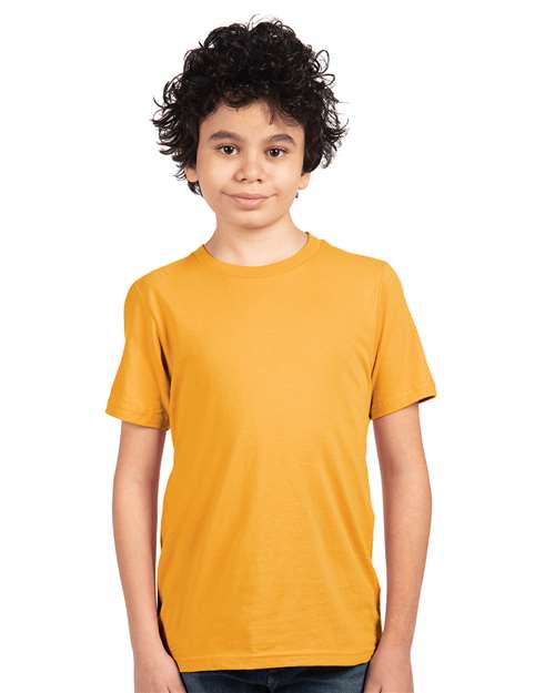 Next Level Youth Cotton T-Shirt 3310 - Gold