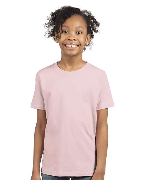 Next Level Youth Cotton T-Shirt 3310 - Light Pink