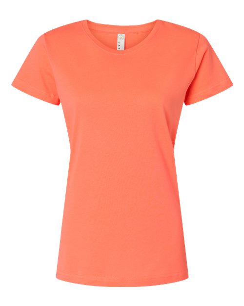 LAT Women's Fine Jersey Tee 3516 - Papaya