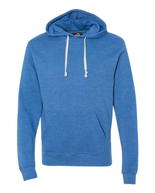 J. America Men's Triblend Fleece Hooded Sweatshirt 8871 - Cool Royal Triblend