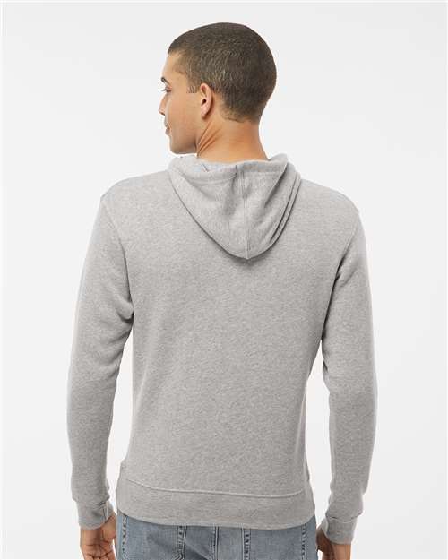 J. America Men's Triblend Fleece Hooded Sweatshirt 8871 - Grey Triblend