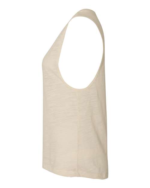BELLA + CANVAS Women's Flowy Scoop Muscle Tank 8803 - Natural Slub