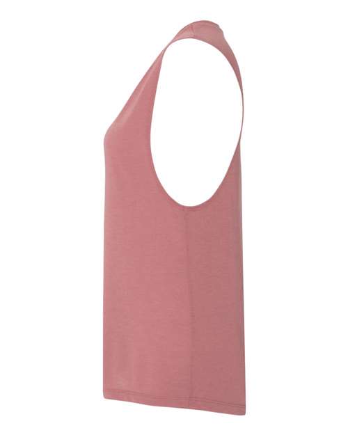 BELLA + CANVAS Women's Flowy Scoop Muscle Tank 8803 - Mauve