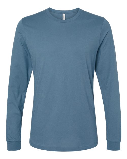 BELLA + CANVAS Unisex Jersey Long Sleeve Tee 3501 - Steel Blue