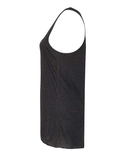 BELLA + CANVAS Women's Flowy Racerback Tank 8800 - Black Heather