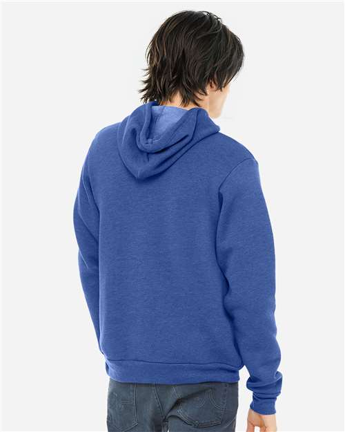 BELLA + CANVAS Unisex Sponge Fleece Hoodie Sweatshirt 3719 - Heather True Royal