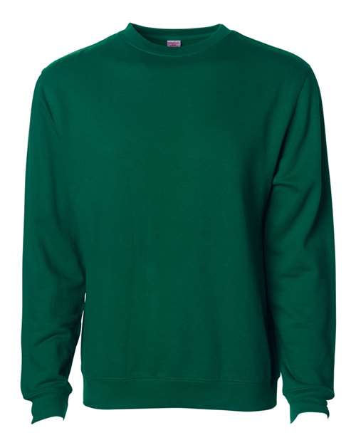 Independent Trading Co. Unisex Midweight Crewneck Sweatshirt SS3000 - Dark Green