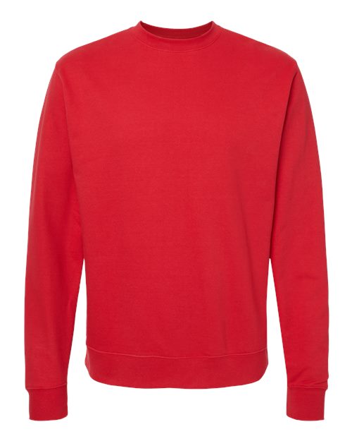 Independent Trading Co. Unisex Midweight Crewneck Sweatshirt SS3000 - Red