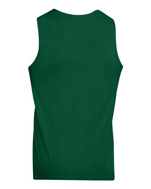 Augusta Sportswear Unisex Reversible Wicking Tank Top 148 - Dark Green/ White