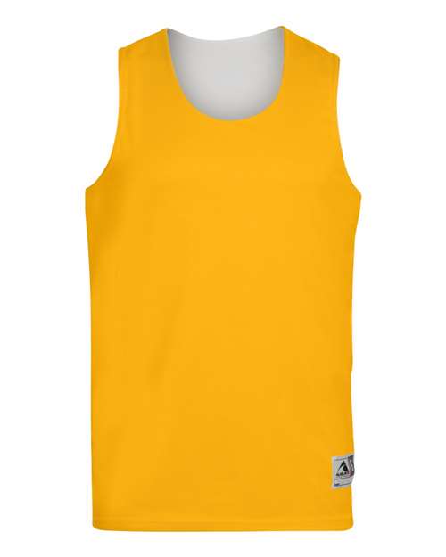 Augusta Sportswear Unisex Reversible Wicking Tank Top 148 - Gold/ White