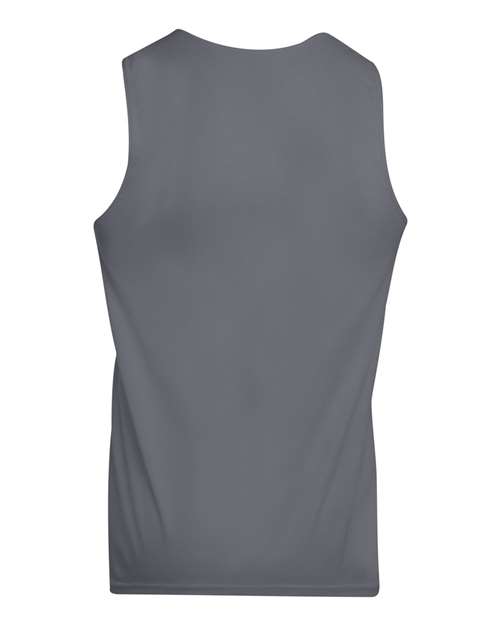 Augusta Sportswear Unisex Reversible Wicking Tank Top 148 - Graphite/ White