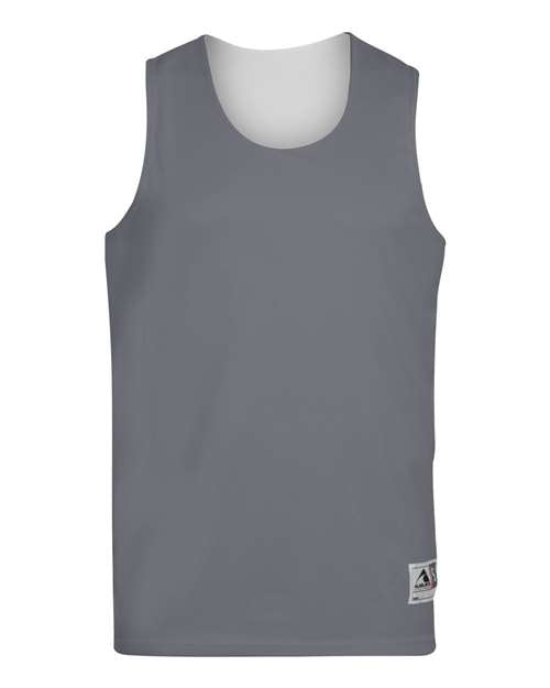 Augusta Sportswear Unisex Reversible Wicking Tank Top 148 - Graphite/ White