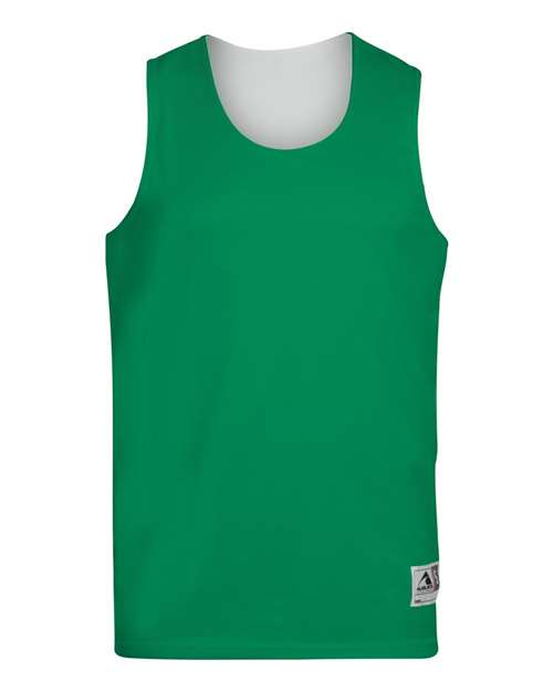 Augusta Sportswear Unisex Reversible Wicking Tank Top 148 - Kelly/ White